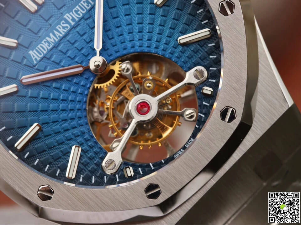 Audemars Piguet Royal Oak Tourbillon 26522TI.OO.1220TI.01 JF Factory 1:1 Best Edition Replica Watch Blue Dial